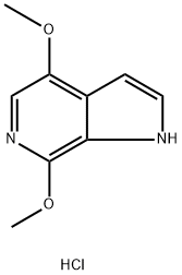 4,7-二甲氧基-1H-吡咯并[2,3-c]吡啶盐酸盐 结构式