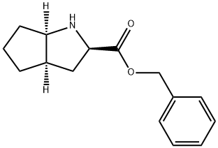 (R,R,R)-2-氮杂双环[3.3.0]辛烷-3-羧酸苄酯 结构式