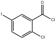 2-氯-5-碘苯甲酰氯 结构式