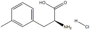 L-3-甲基苯丙氨酸盐酸盐 结构式