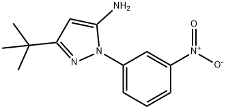 3-叔丁基-1-(3-硝基苯基)-1H-吡唑-5-胺 结构式