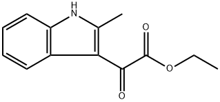 2-(2-甲基-1H-吲哚-3-基)-2-氧代乙酸乙酯 结构式