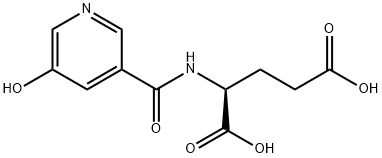 N-(5-羟基烟酰)-L-谷氨酸 结构式