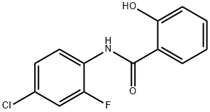 N-(4-氯-2-氟苯基)-2-羟基苯甲酰胺 结构式