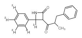 N-4-苯基α-亚苄基-d5异丁酰基乙酰胺 结构式
