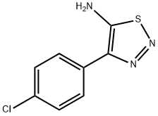 4-(4-氯苯基)-1,2,3-噻二唑-5-胺 结构式