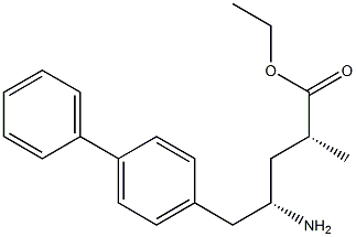 (2R,4S)-5-([1,1'-联苯]-4-基)-4-氨基-2-甲基戊酸乙酯 结构式