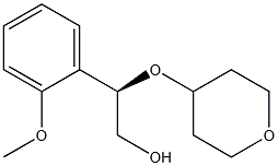 (R)-2-(2-甲氧基苯基)-2-((四氢-2H-吡喃-4-基)氧基)乙醇 结构式
