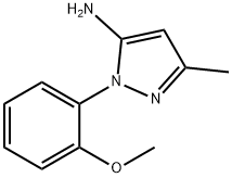 1-(2-甲氧基苯基)-3-甲基-1H-吡唑-5-胺 结构式