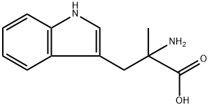 α-甲基-DL-色氨酸 结构式