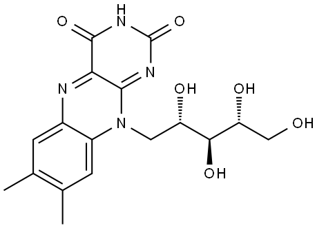 维生素B2 结构式