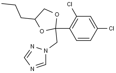 丙环唑 结构式