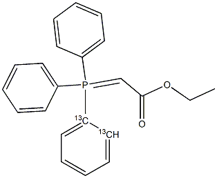 [13C2]-乙氧羰基亚甲基三苯基膦 结构式