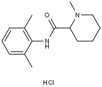 盐酸甲哌卡因 结构式