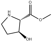 (2S,3S)-3-羟基吡咯烷-2-羧酸甲酯 结构式