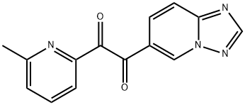 1-([1,2,4]三唑并[1,5-A]-6-吡啶基)-2-(6-甲基-2-吡啶基)乙烷-1,2-二酮 结构式