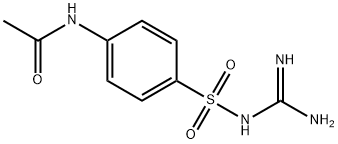 N-[4-[[(氨基亚胺甲基)氨基]磺酰基]苯基]-乙酰胺 结构式