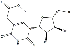 5-(甲氧羰基甲基)-2-硫尿苷 结构式