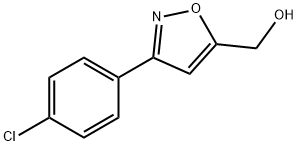 3-(4-氯苯基)-5-异恶唑甲醇 结构式