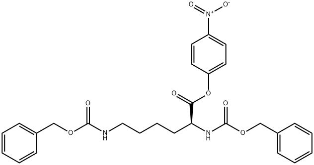 Nα,Nε-二-Z-L-赖氨酸 4-硝基苯酯 结构式