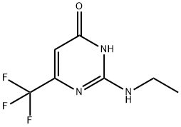 2-(乙氨基)-6-(三氟甲基)-4-嘧啶醇 结构式