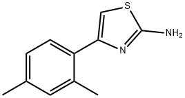 4-(2,4-二甲基苯基)-1,3-噻唑-2-胺 结构式