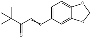 1-(3,4-亚甲基二氧苯基)-4,4-二甲基-1-戊烯-3-酮 结构式