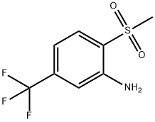 2-(甲磺酰基)-5-(三氟甲基)苯胺 结构式