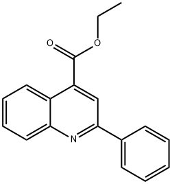 2-苯基喹啉-4-羧酸乙酯 结构式