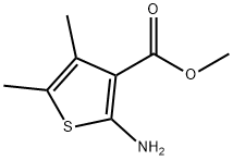 2-氨基-4,5-二甲基噻吩-3-羧酸甲酯 结构式