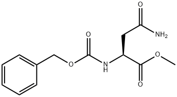 N-苄氧羰基天冬氨酰胺甲基酯 结构式