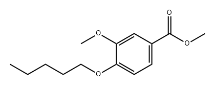 3-甲氧基-4-(戊氧基)苯甲酸甲酯 结构式
