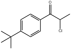 1-(4-叔丁基苯基)-2-氯丙烷-1-酮 结构式