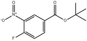4-氟-3-硝基苯甲酸叔丁酯 结构式