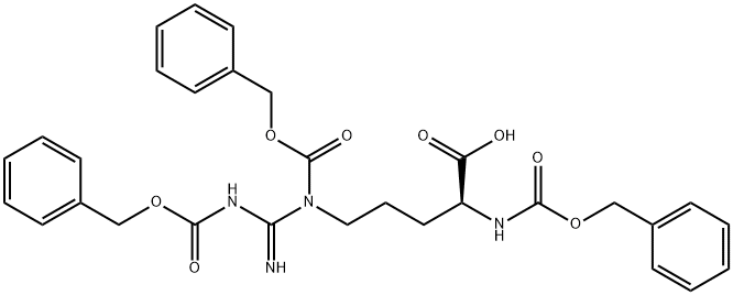 三(苄氧羰基)-L-精氨酸 结构式
