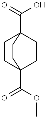 双环[2.2.2]辛烷-1,4-二羧酸单甲酯 结构式