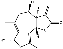 2α-羟基泽兰内酯 结构式