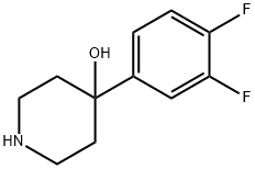 4-(3,4-二氟苯基)哌啶-4-醇 结构式