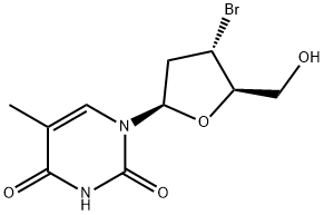 3'-溴-3'-脱氧胸苷 结构式