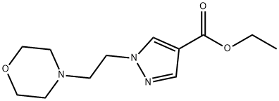 1-(2-吗啉乙基)-1H-吡唑-4-羧酸乙酯 结构式