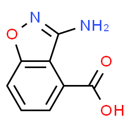 3-氨基苯并[D]异噁唑-4-甲酸 结构式
