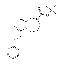 (S)-1-benzyl 4-tert-butyl 2-methyl-1,4-diazepane-1,4-dicarboxylate 结构式