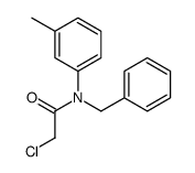 N-Benzyl-2-chloro-N-(3-methylphenyl)acetamide 结构式