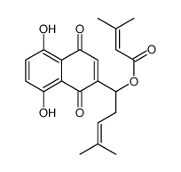 β,β-二甲基丙烯酰紫草素 结构式